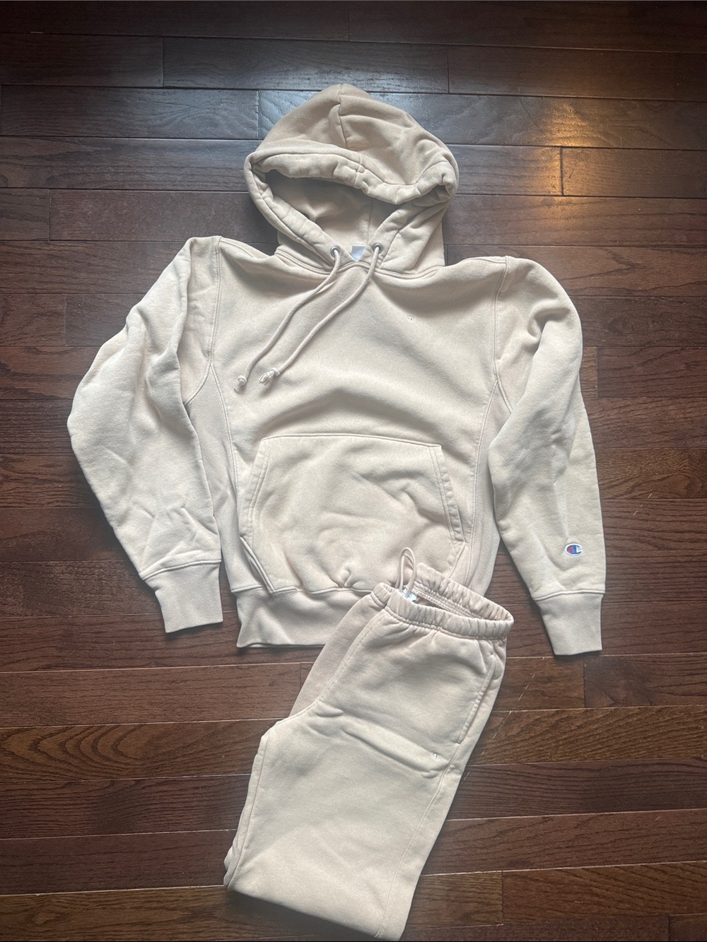 Champion tan Hoodie & Jogger Set